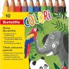 EF Colori Kalın Üçgen Kuruboya 10lu