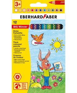 EF BIG Winner Jumbo Altıgen Kuruboya 6mm 12 Renk
