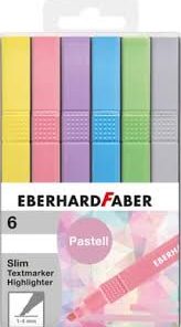 EF İşaretleme kalemi slim set pastel 6 renk