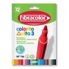 Fibracolor Colorito Delta Keçeli Kalem 12 Renk