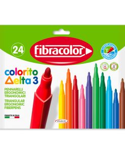 Fibracolor Colorito Delta Keçeli Kalem 24 Renk