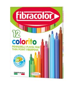 Fibracolor Colorito Keçeli Kalem 12 Renk