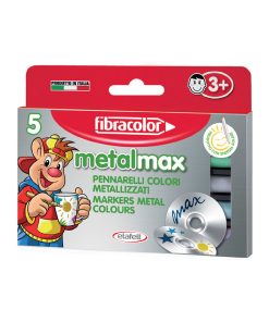 Fibracolor Metal Max Metalik Keçeli Kalem 5 Renk