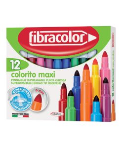 Fibracolor Colorito Maxi Keçeli Kalem 12 Renk