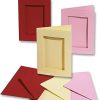 Folia 3 kart+3 zarf dikdörtgen 220 gr pembe