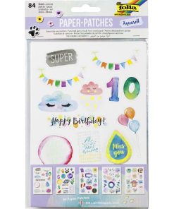 Folia Sticker Karton Set -Aquarell