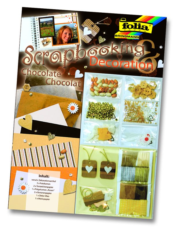 Folia Scrapbooking Deco Set Çikolata