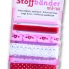 Folia Kumaş Bandı Set 6 çeşit Kırmızı-Pembe