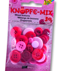 Folia Renkli Düğmeler Kırmızı 30 gr