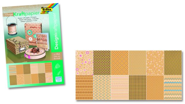 Folia Desenli Kağıt A4 12 motiv