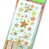 Folia Kabartmalı Sticker 10X23cm 4tabaka Yeni yıl