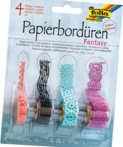 Folia Kadife Bordür Yapışkanlı Set Fantazi 4 rulo