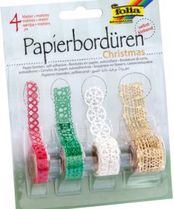 Folia Kadife Bordür Yapışkanlı Set Yeni Yıl 4 rulo