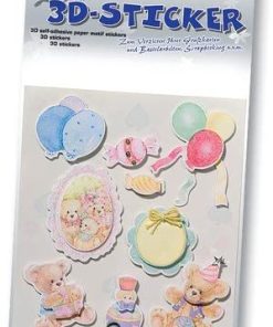 Folia 3D Kağıt Motif Sticker Set4