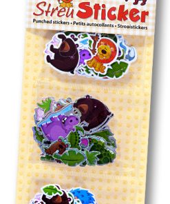 Folia Punch sticker 150 parça Hayvanlar