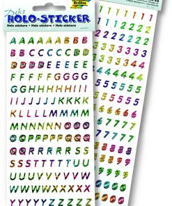 Folia Holo Sticker Harfler-Rakamlar 2tabaka