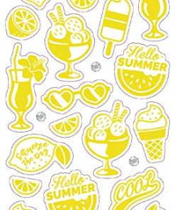 Folia Kabartma Metalik Sticker Altın 25 parça