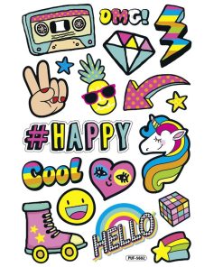 Folia Sticker Puffy 1-18 pieces