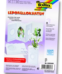 Folia Akordion Kart Beyaz 300 gr 10x15.5