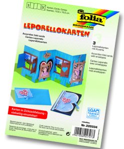 Folia Akordion Kart Kırmızı 300 gr 10x15.5