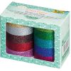 Folia GlitterTape 15mmx5m 10 renk çeşitli