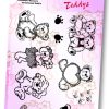 Folia Şeffaf Stampa Stampa set Teddies