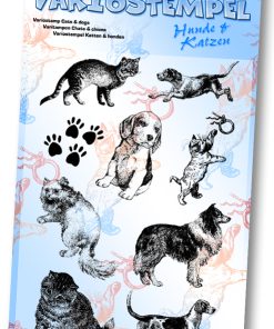 Folia Şeffaf Stampa Kedi köpek