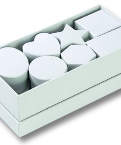 Folia Karton Kutu Set Çeşitli Form Beyaz 8 parça