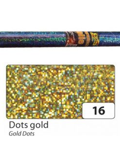 Folia Holografik Folyo 40cmx5m Altın Puntolu