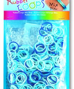 Folia Rubber Loops Mavi 500 adet 25 s-clips