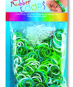 Folia Rubber Loops Yeşil 500 adet 25 s-Clips