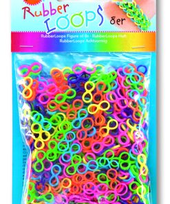Folia Rubber Loops Çizgili 500 adet 25 s-clips