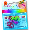 Folia Rubber Loops charms love 100 adet 5 renk