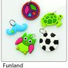 Folia Rubber Loops Charms Funland 6 çeşit