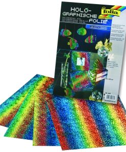 Folia Holografik Folyo 23x33cm Gökkuşağı 4 adet