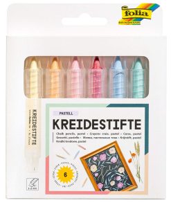 Folia Tebeşir Kalem Seti Pastel Renkler 6lı