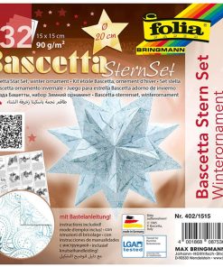 Folia Bascetta Star Set 15x15 Kış Motifi Beyaz