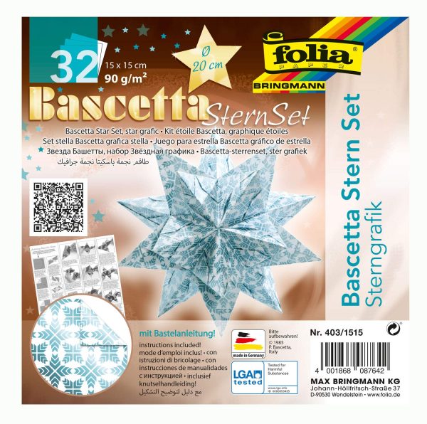 Folia Bascetta Star Set 15x15 Mavi