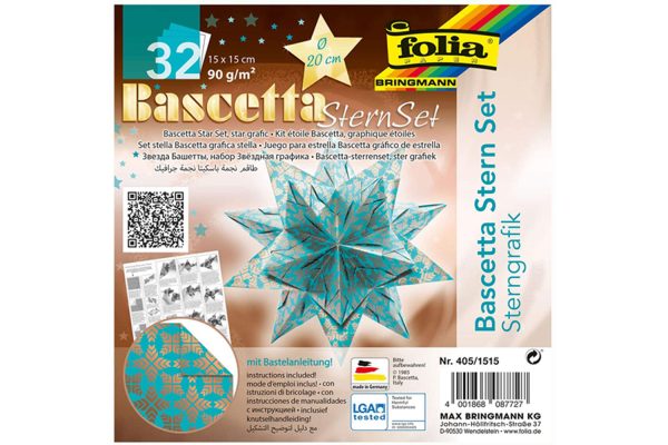 Folia Bascetta Star Set 20x20 Turkuaz
