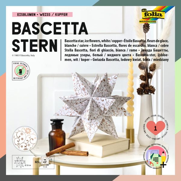 Folia Bascetta Star Set 15x15 Kış Motifi Gri