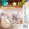 Folia Bascetta Star Set 20x20 Yılıdz Grafik Beyaz