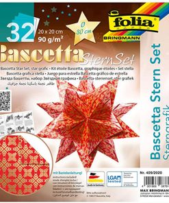 Folia Bascetta Star Set 20x20 Yıldız GrafikKırmızı
