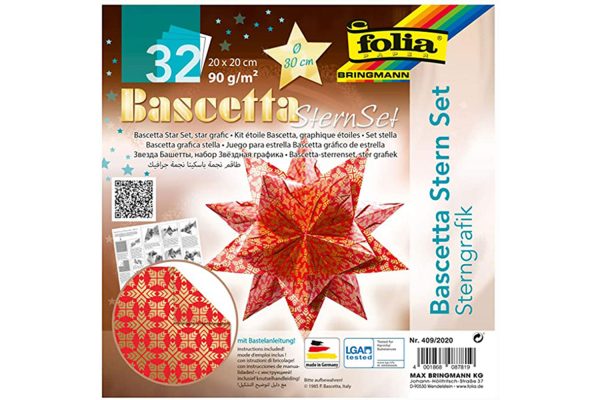 Folia Bascetta Star Set 20x20 Yıldız GrafikKırmızı