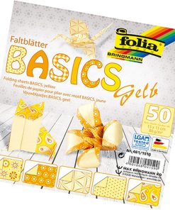 Folia Origami Kağıt 15x15 Basics Sarı 50tabaka