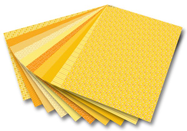 Folia Motiv Karton 50x70 Basics Sarı 10tabaka