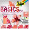 Folia Origami Kağıt 15x15 Basic Kırmızı 50tabaka