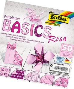 Folia Origami Kağıt 15x15 Basics Pembe 50tabaka