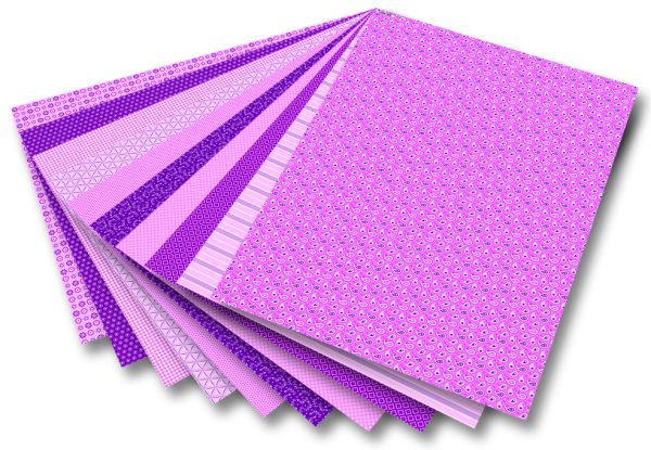 Folia Motiv Karton 50x70 Basics Pink 10tabaka