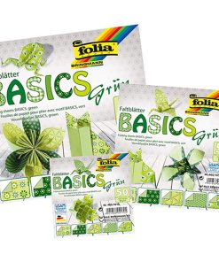 Folia Origami Kağıt 15x15 Basics Yeşil 50tabaka