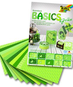 Folia Motiv Blok 24x34 Basics Yeşil 30tabaka